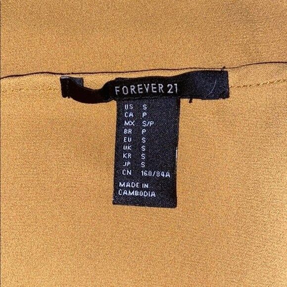 Forever 21 Yellow Flowy Tunic Tank Size S - Picture 3 of 3